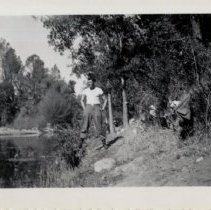 Portrait of Unknown Man Walking in the Woods