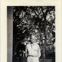 Portrait of a Soldier at a World War II Training Camp