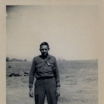 Portrait of Everett Gray at World War II Training Camp