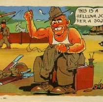 Army Antics Postcard Collection, 1940s