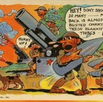 Army Antics Postcard Collection, 1940s