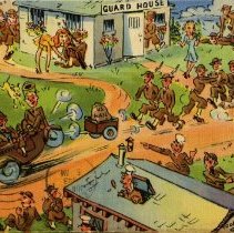 Army Antics Postcard Collection, 1940s