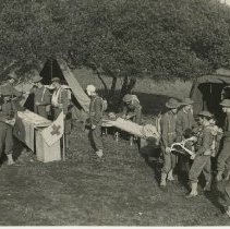 Soldiers in M Company, 32nd Infantry during Field Training at Fort Ord