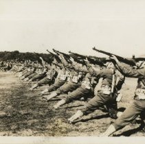 Soldiers Fire the M-1 Rifle during Firearms Training at Camp Ord