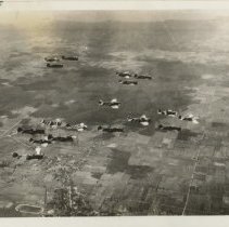 Squadron of 18 Aircraft Fly Over Camp Ord