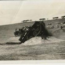 Spectators Watch Tank Demonstration during Army Day at Camp Ord