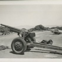 Towed Howitzer Guns at Fort Ord Motor Pool