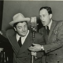 Abbott and Costello Perform Live Show on NBC Radio at Fort Ord