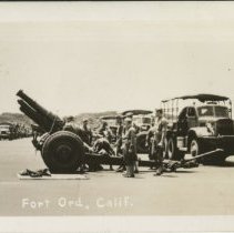 155mm Howitzer Gun at the Fort Ord Motor Pool