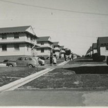 Intersection of Street and Barracks Buildings at Fort Ord