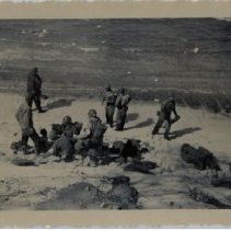 Soldiers Ashore After Disembarking from Amphibious Vehicle at Fort Ord