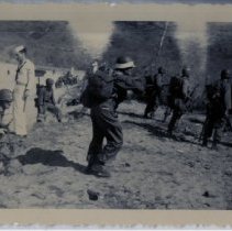 Sailors Watch Soldiers After Disembarking from Amphibious Vehicle at Fort Ord