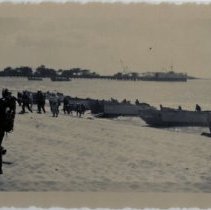 Soldiers After Disembarking from Amphibious Vehicle at Fort Ord