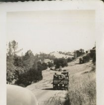 Soldiers Driving from Fort Ord to Fort Hunter Liggett for Maneuvers