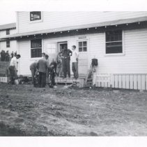 Soldiers Fixing Company Street at Fort Ord