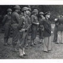 Officers of 19th Engineers Battalion Gathered at Oak Grove Park