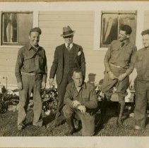 Soldiers Outside of their Barracks in Monterey