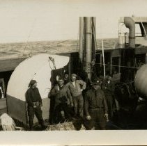 Soldiers and Horses on the Deck of the St. Mihiel