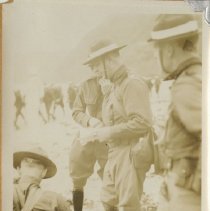 Soldiers Gather in a Group to Talk