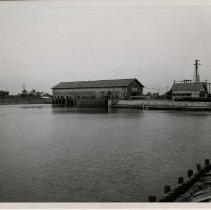 Japanese occupation: pump and reservoir at Yokogoshi, Japan