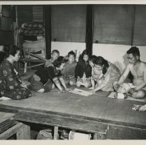 Japanese occupation: family in Nikaido, Nara perfecture, Japan