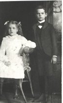Alfred Woollacott with sister Anne