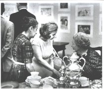 Alice Wallace, seated- Art Con