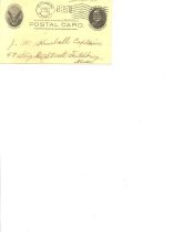 Address side of postcard