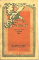 Canton Restaurant Menu