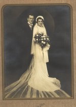 Unidentified wedding couple