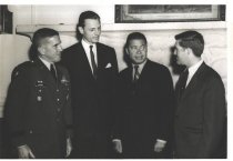 Meeting with Sen. Brooke at Fort Devens