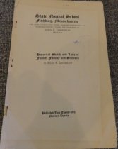 Historical sketch of Fitchburg Normal School