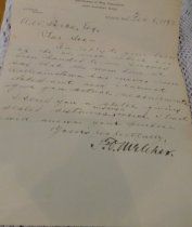 Letter from F.O. Melcher-Fitchburg R.R.