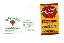 Business cards from Marshall Farm