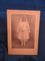 First Communion  Unidentified girl