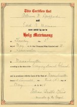 Marraige certificate