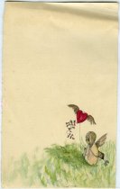 Angel or Fairy Flying a Heart-Shaped Kite