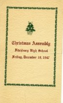 Christmas Assembly program FHS 1947