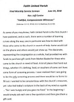 Page 1 od Final Sermon Faith United June 2018