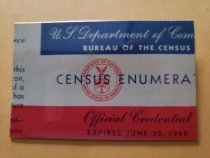 1960 Census Enumerator Badge