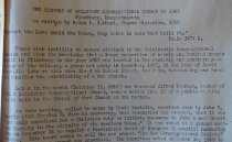 History of Rollstone Cong. Church to 1927