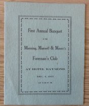 Menu First Annual Banquest Manning, Maxwell & Moore, Inc.