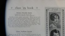 Barbara Priscilla Smith 1929 Fitchburg High School Yearbook