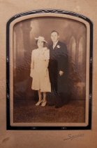 Wedding Couple: Darius Saucier and Yvonne Leblanc 1940s