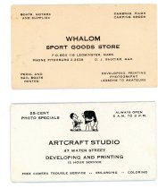 Darius Saucier photographer business cards