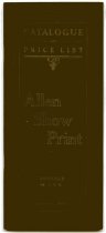 Allen Show Print Catalogue and Price List