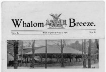 Theater at Lake Whalom and Whalom Breeze program July 1901