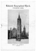 C.C. Church Sunday Service bulletin May 2, 1897