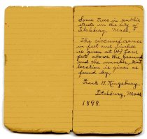 Log Book of City Trees 1898