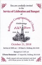 Service of Celebration and Banquet